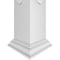 Ekena Millwork 8"W x 9'H Craftsman Classic Square Non-Tapered Bondi Fretwork Column w/ Crown Capital & Crown Base CC0809ENBNDCRCR - alternate 2